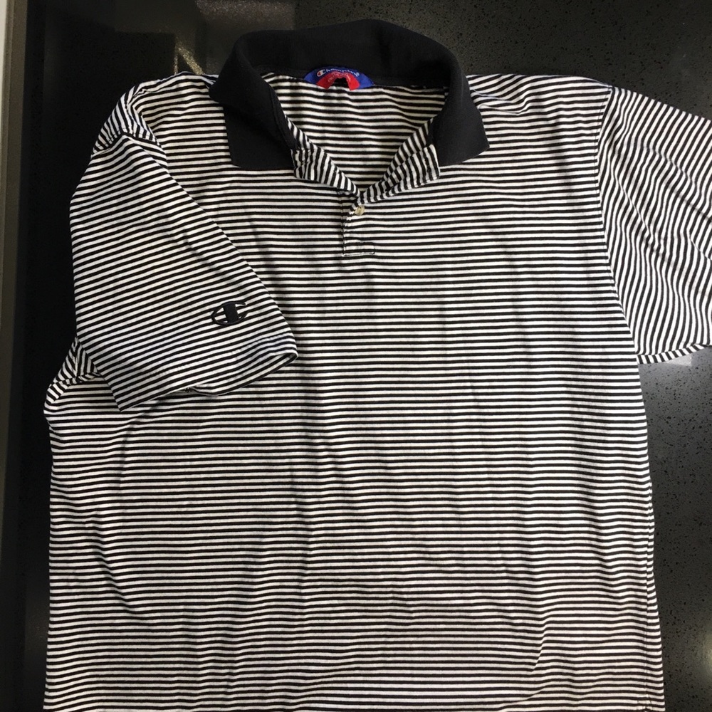 CHAMPION STRIPPED COLLARED SHIRT